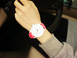 Original MILER Brand Soft Silicone Strap Jelly Quartz Watch Wristwatches for Women Ladies Lovers Black White
