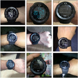 Top Brand OTS Cool Black Mens Fashion Large Face LED Digital Swimming Climbing Outdoor Man Sports Watches Christmas Boys Gift